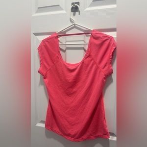 Pink workout shirt
